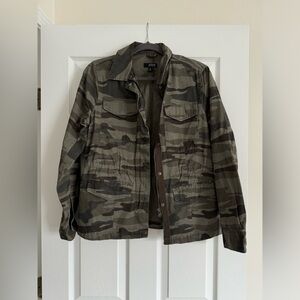 Camo Jacket with cinch waist